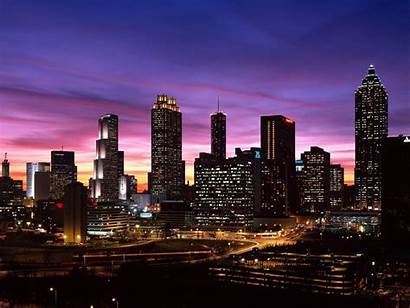 Atlanta Skyline Wallpapers Georgia Cityscape Atl Night