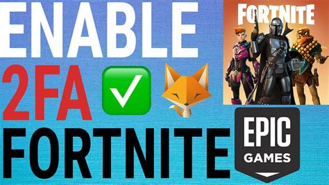 How To Enable 2fa On Fortnite Epicgames Youtube