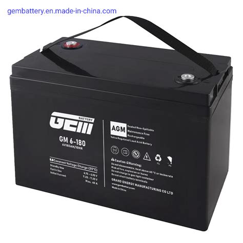 Gem Battery 6v 180ah200ah225ah Agm Battery Vrla Battery Lead Acid