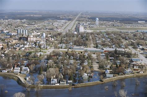 Severe Stormsflooding Grand Forks Nd May 1997 Aerial View Of