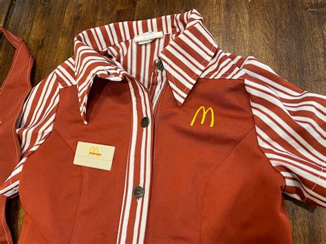 1976 Rare Mcdonalds Employee Uniform Etsy