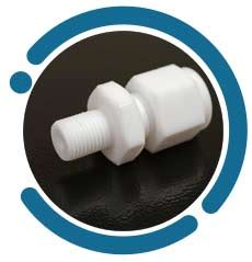 Ptfe Tube Compression Fittings Ptfe Female Adapter Connector