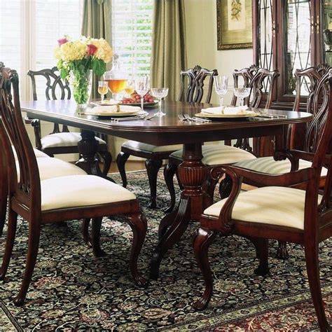 Get the latest deals and coupons in email! American Drew Cherry Grove Pedestal Formal Dining Table in ...