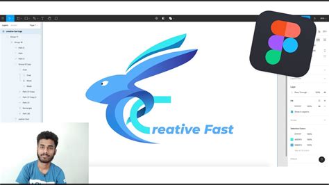 Creative Fast Logo Designing In Figma Tutorial Youtube