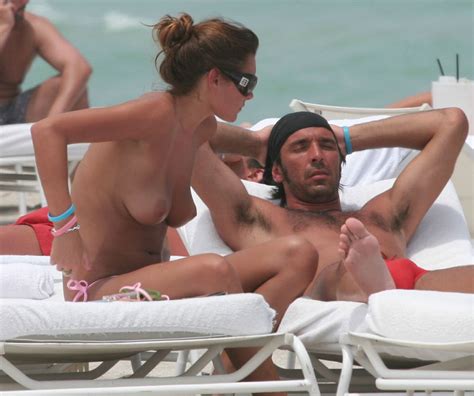 Alena Seredova Caught Topless On A Beach