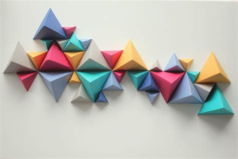How To Make A Geometric Paper Wall Art Diy Project Abakcus