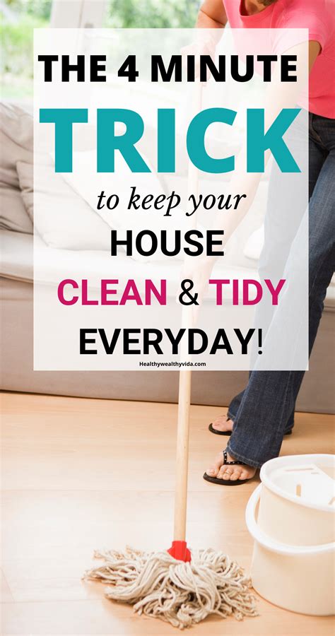 The 4 Minute Trick To A Clean House Everyday Clean House Cleaning
