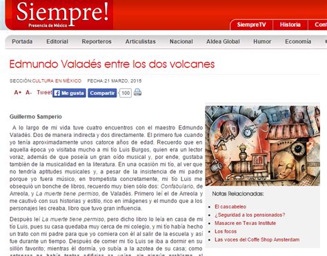 Edmundo Valadés Entre Los Dos Volcanes Minificciones Publicadas En La