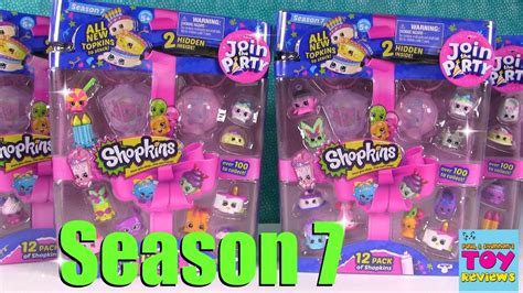 Season 7 Shopkins Topkins Party 12 Pack Blind Bag Opening Toy Review