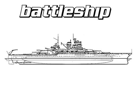 battleship_coloring_page | Battleship, Super coloring pages, Coloring pages