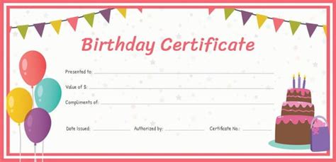 20+ Birthday Gift Certificate Templates - Free Sample, Example, Format
