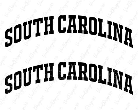 South Carolina Svg Digital Download Usa Svg College Font Svg South