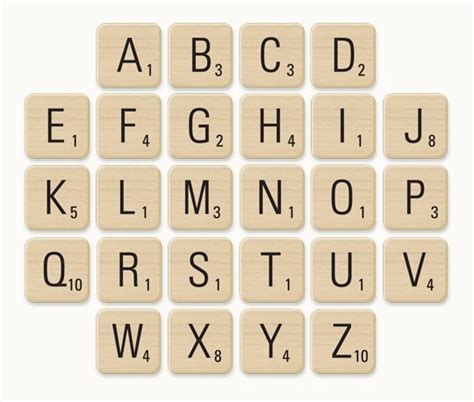 Scrabble Tile Print Outs Scrabble Letters