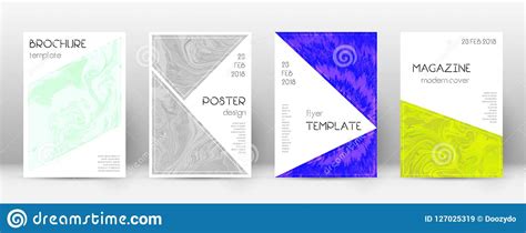 Abstract Cover Terrific Design Template Suminagashi Marble Triangle