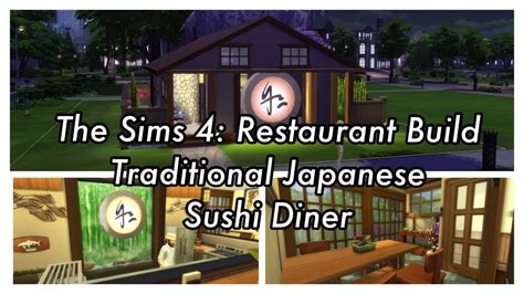 The Sims 4 Dine Out Restaurant Speed Build Traditional Japanese