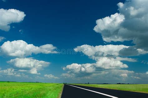 Road And Sky Stock Photo Image Of Road Clouds Empty 7741094