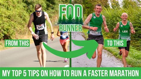 My Top 5 Tips On How To Run A Faster Marathon Fod Runner Youtube