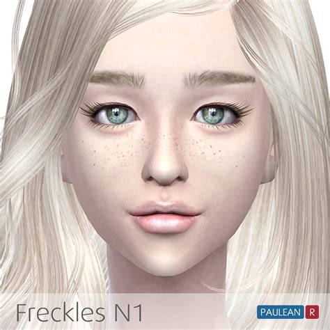 Pauleanr Freckles N1 Skin Detail Blush Sims 4 Cc Skin Sims