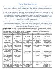 Your taste in condiments will reveal your taste in men. TasteTestPracticum.docx - Taste Test Practicum Eat with ...