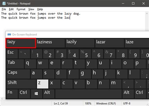 How To Use The On Screen Keyboard In Windows 10