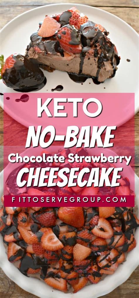 The kids can even help make it! Luscious Keto No Bake Chocolate Strawberry Cheesecake Recipe!
