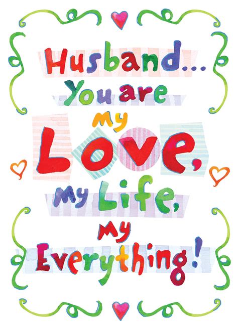 Sweet Husband You Are My Love My Life My Everythinghappy Fathers