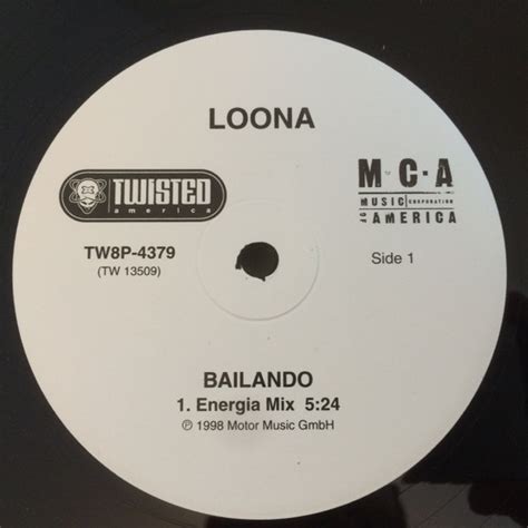Loona Bailando Vinyl 12 33 ⅓ Rpm Promo Discogs