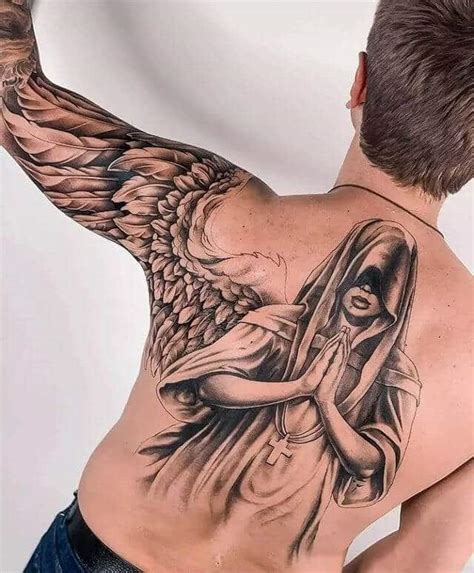 Guardian Angel Sleeve Tattoos For Men