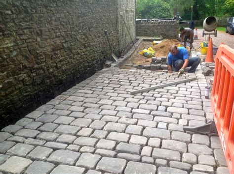 Car Lay By Using Cobble Setts From Yorkshire Greenwood Surfacing Bath