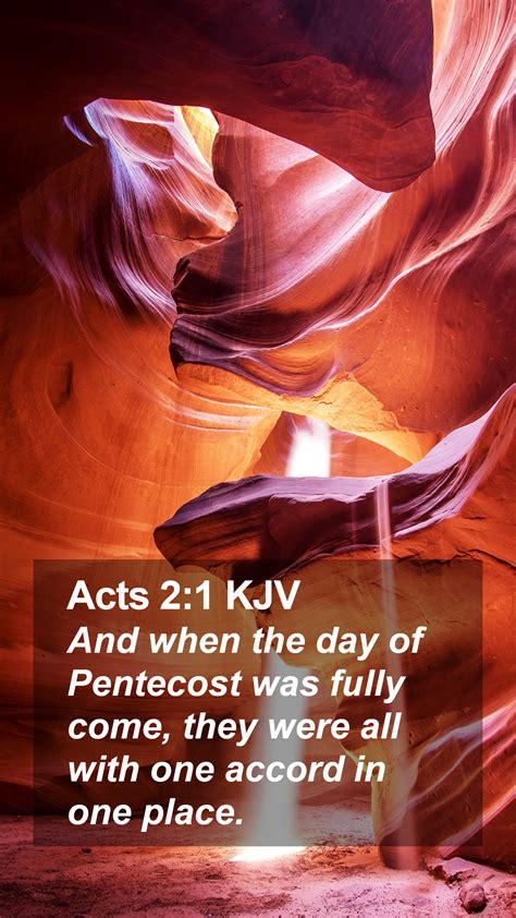 Acts 21 Kjv Mobile Phone Wallpaper And When The Day Of Pentecost Was