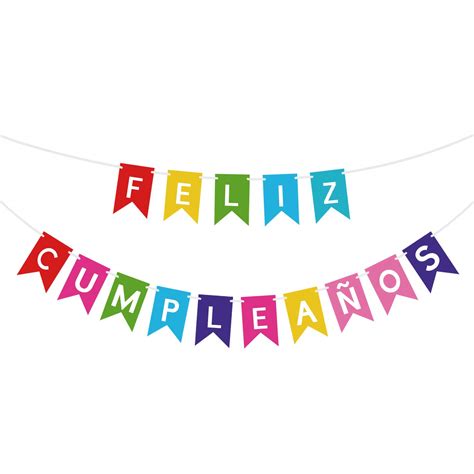 Buy Colorful Feliz Cumpleaños Banner Happy Birthday Banner Fiesta Theme Birthday Party