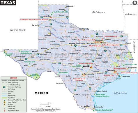 Texas Map Detailed Map Of Texas Usa Tx Map