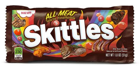 New Meat Flavored Skittles Candies Taste The Primal Rainbow