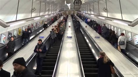 The Escalators At Holborn Underground Station London Youtube