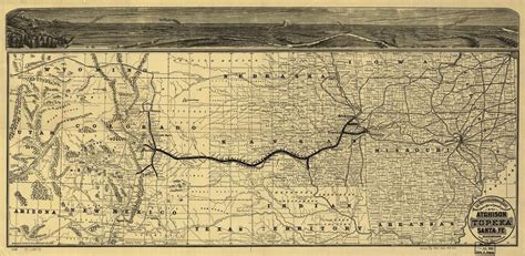 Atchison Topeka And The Santa Fe Railroad Atchison Topeka Detailed Map