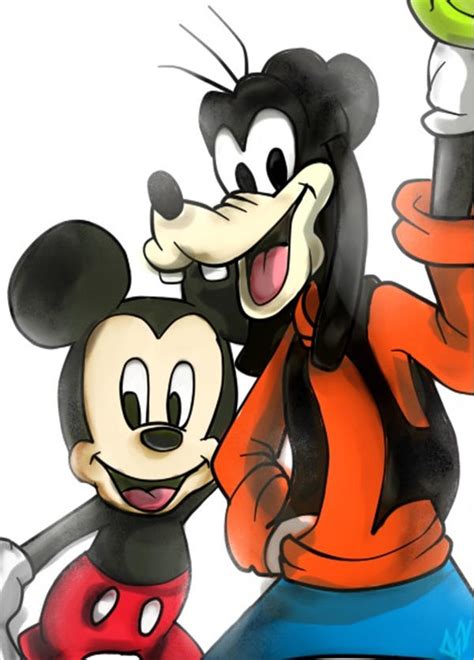 Mickey Mouse And Goofy By Omiza Zu On Deviantart