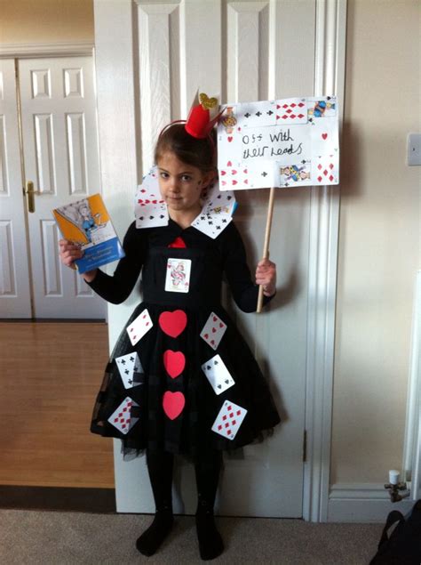 The Queen Of Hearts All Dressed Up For World Book Day Easy Book Week Costumes Book Week