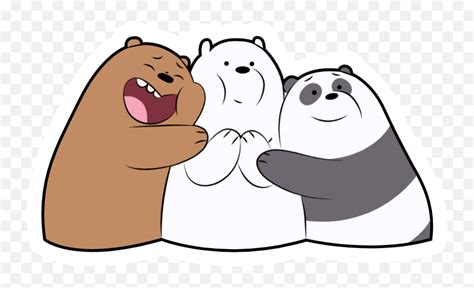 We Bare Bears Hugs In 2020 We Bare Bears Hugging Emojibear Hug Emoji