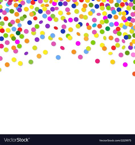 Color Confetti Frame Royalty Free Vector Image