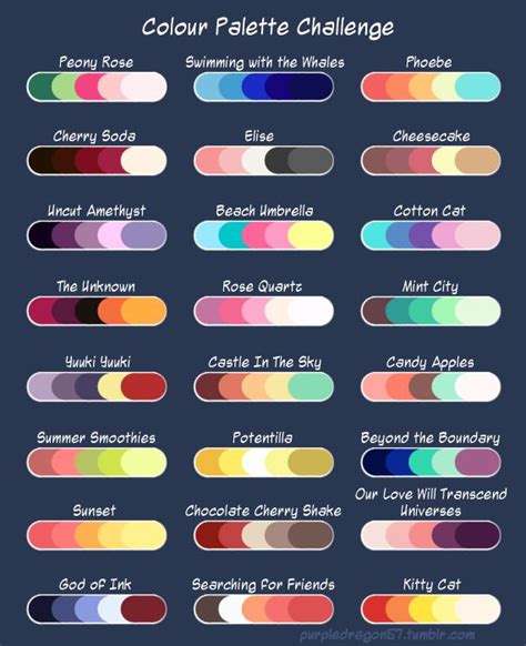 Alright Time For Another Colour Palette Challenge Woo I Really Wanted Something Fun To Do