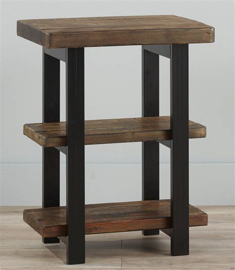 How to make a beautiful table top fountain from plastic pipes | easy diy craft. Rough Pine End Table in 2020 | Rustic end tables, End ...