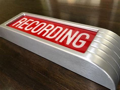 Recording Studio Warning Sign Rca Style Light Up Finished In Etsy In