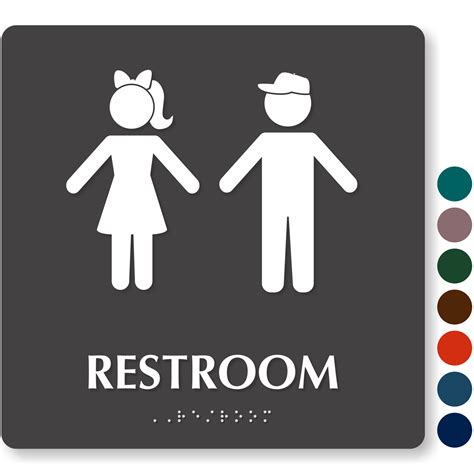 Ada Bathroom Signs Restroom Signs