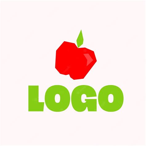 Premium Vector Hand Drawn Red Apple Fruit Logo Vector