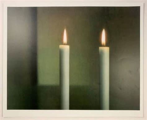 Gerhard Richter Two Candles Lithograph Etsy