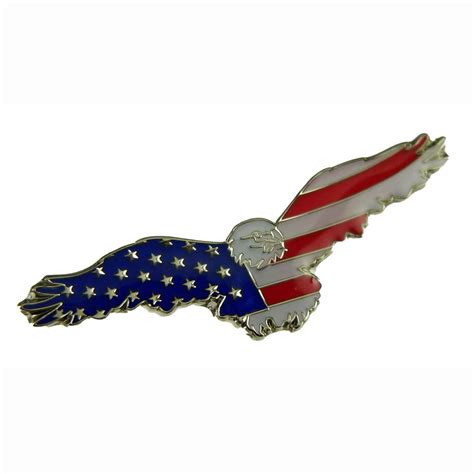 Soaring Eagle Patriotic Flag Lapel Pin Veteran Pin Flag Pin