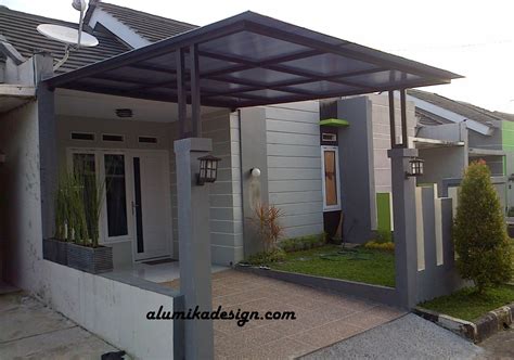 Atap garasi spandek + kalsibot : Kanopi Kaca