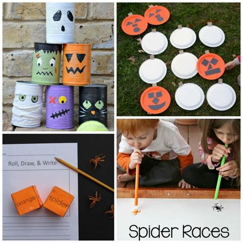 Every interest center you have inside your classroom would be wonderful as preschool outdoor activities as well! Fall and Halloween Games - Indoor and Outdoor - Edventures ...
