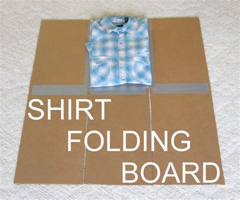 Shirt Folding Board From Cardboard And Duct Tape 4 Steps With Pictures