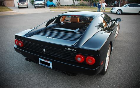 Ferrari Testarossa 512 Tr F512 M Supercars Cars Italia Black